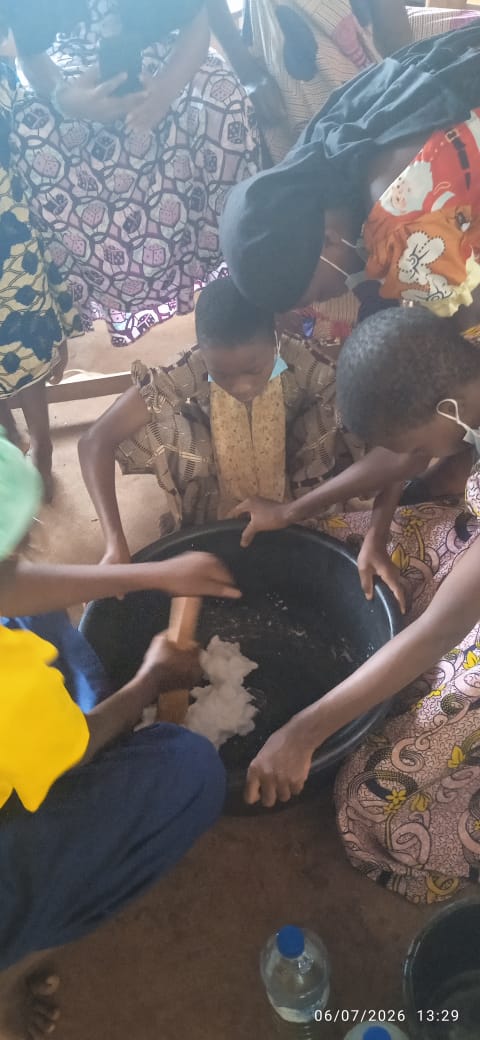 Mise en pratique de la fabrication du savon solide